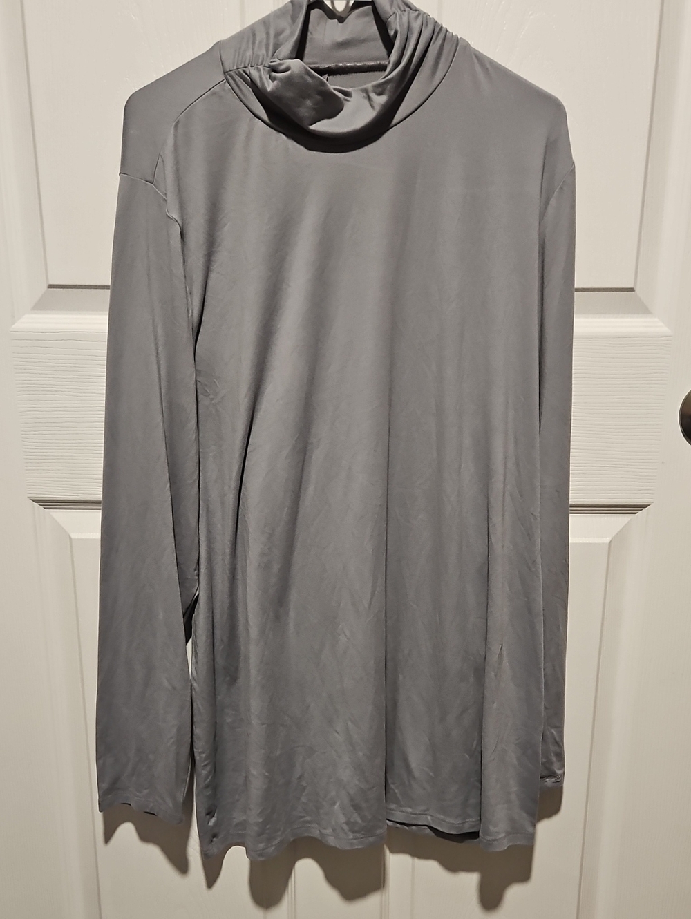 Lane Bryant Slate Gray Long-Sleeve Turtle Neck Tunic